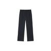 Anta Solid Color Mid Waist Straight Loose Knit Sports Pants Women pants Black 162420507-3