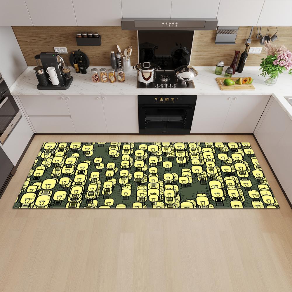 Kitchen mat entrance door mat bedroom long carpet home bathroom non-slip floor living room carpet