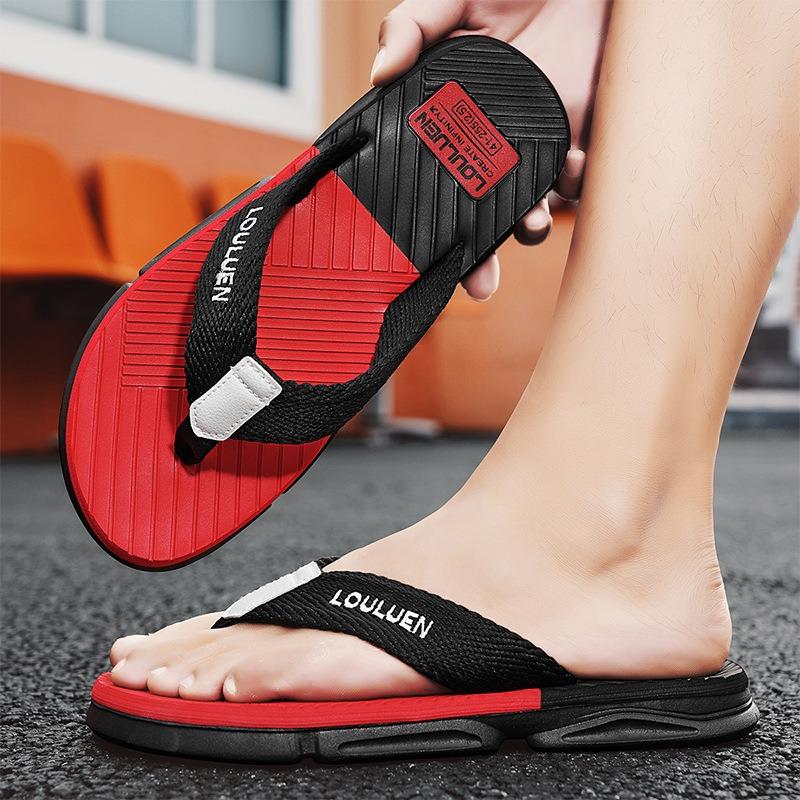 Men's Summer Flip Flops for Outdoor Wear Anti Slip Beach Trend Casual Sandals Slippers