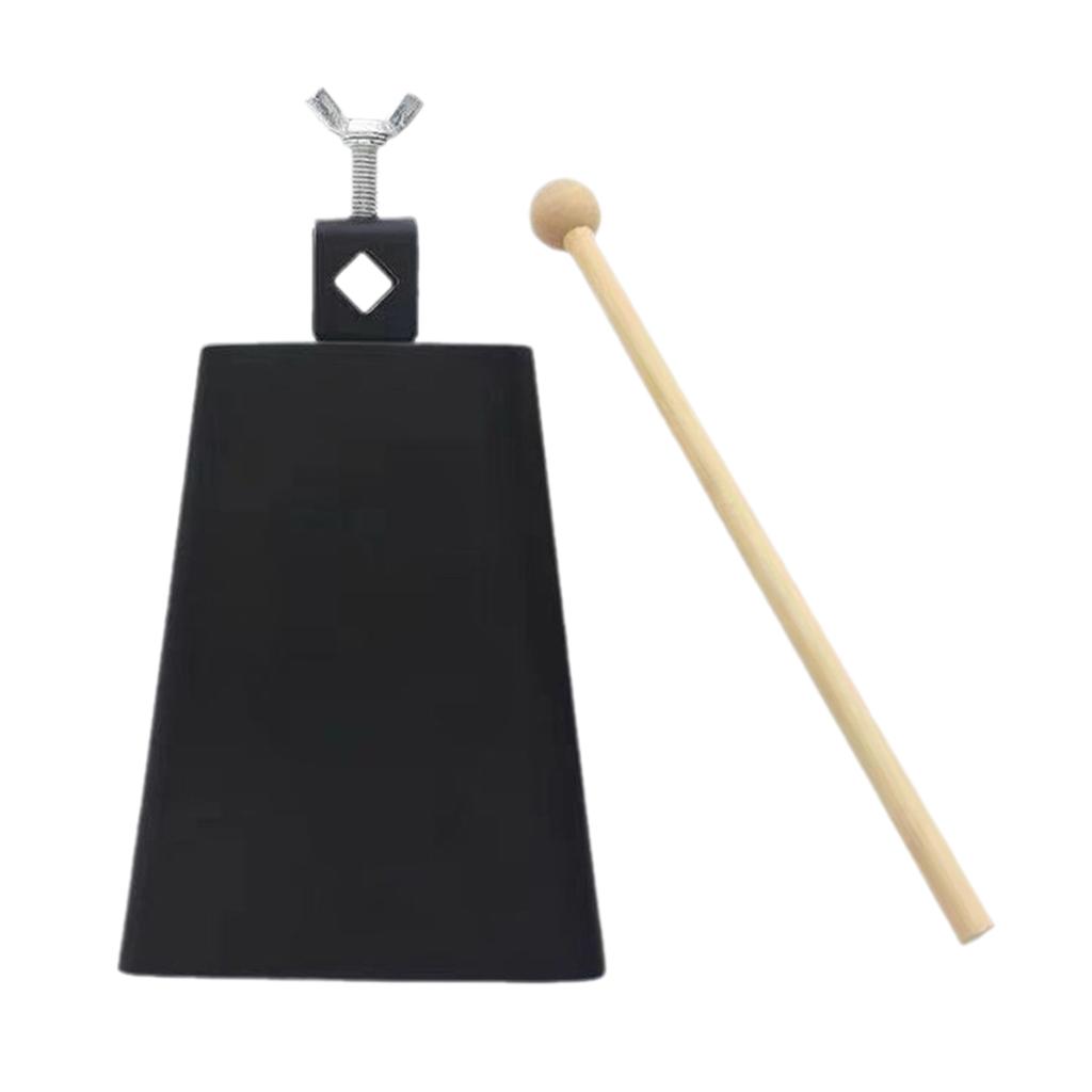 Music Cowbell for Sporting Event, Drum Set, Church, Wedding Hand Percussion Metal Cowbell Large Cowbell Noise Makers