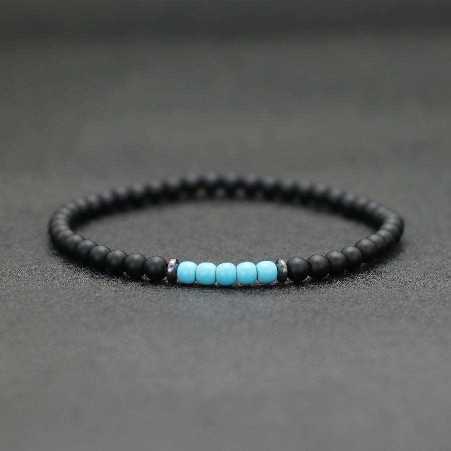 Simple Style 4mm Beads Bracelet Men Women Tiger Eyes Malachite Lava Hematite Stone Braslet Prayer Meditation Yoga Accessories