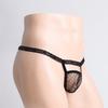 Sissy Pouch Panties Sexy Lingerie Men'S Hollow Out G-String Thong Dot Print See Through Bulge Pouch Mesh Underwear Gay Underpant