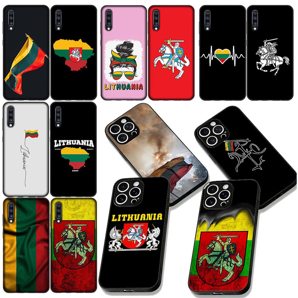 Litauen Flagge Schutzhülle für Apple iPhone 16 17 Air 14 15 Pro Max Plus 16+ 16E 14+ ProMax Handyhülle