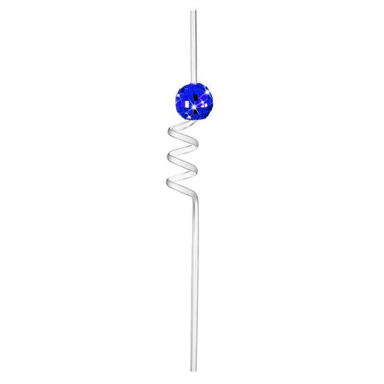 6Pcs/Set Disco Straws Disco Ball Distinctive Reflective Mirror Spiral Shape Disco Party Decorations Bachelorette Straws Cup Accessories