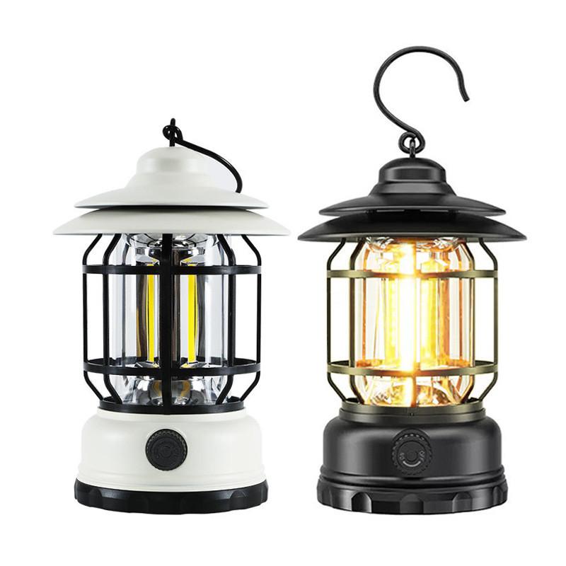 Led Camping Tent Light  Rechargeable Portable Handheld Lantern Outdoor Use