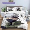 Hatake Kakashi Anime Pattern Bedding Home Decoration Birthday Gift (1 * duvet cover + 2 * pillowcase, without core)