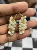 Natural White Opal Ethiopian Gemstone Rainbow Multi Fire Welo Opal Beaded Earrings for Gift