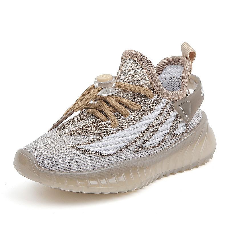 Spring and Autumn Children's Ultra-light Soft-soled Comfortable Boys and Girls Fashion Breathable Flying Knit Sports Shoes