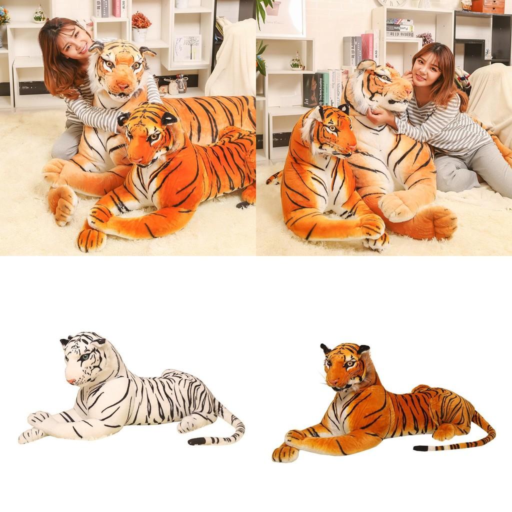 Animal Tiger Cartoon Simulation Plush Toy With Pp Cotton Filling Decoration Doll