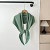 Elegant Triangle Striped Scarf Comfortable Knit Wool Scarf Decorative Neck Warmer  Women