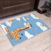Custom Name Giraffe Printed Carpet,Rug for Office Chair Living Room Bedroom Kitchen Room Decor Gifts.