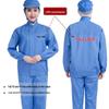 Six-Color All-Season Dustproof Workshop Workwear with Separable Zipper and Optional Logo