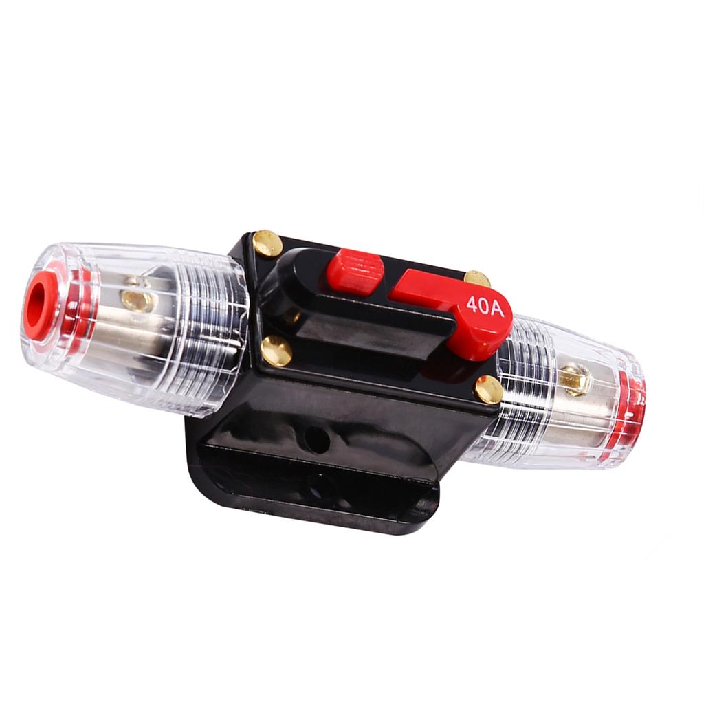 1pc 12V DC 40A Circuit Breaker Reset Fuse Resettable Convenient Easy Use for Car