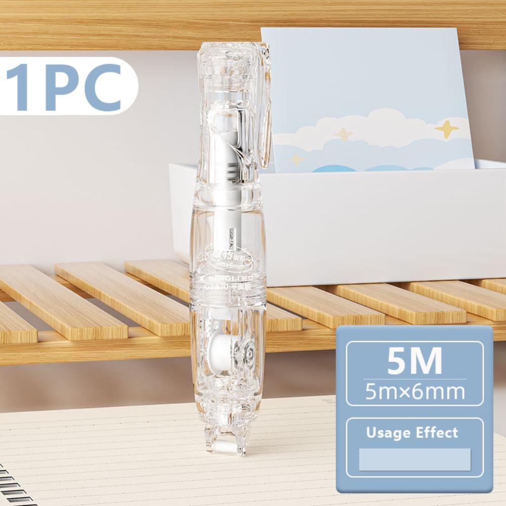 Pen Shape Glue Tape Rotary Type Dispensing Adhesive New Double-sided Adhesive Tape  School Office