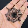 Spider Web Shaped Morganite Gemstone Pure Copper Wire Wrapped Handmade Pendant Jewelry For Gift
