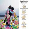 Mickey & Minnie Blanket - Soft, Warm Flannel Throw for Couch, Bed, Travel, Camping | All-Season Cozy Nap Blanket