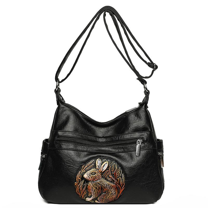 Ethnic Style Printing Premium Modeling Soft Durable Fashion Exquisite Novelty Lightweight Luxury Commuter Outdoor Beach Crossbody Shoulder Handbag
