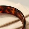 Simple Tortoiseshell Hair Hoop Wide Non-slip Teeth Headband New Retro Leopard Hair Hoop  Women