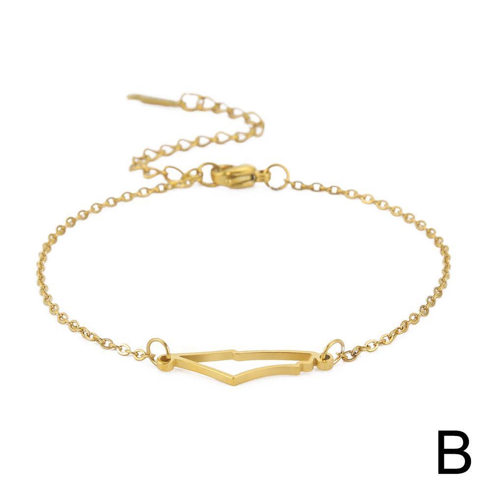 

Дизайн браслета с картой Палестины. Нерегулярный полый браслет с подвеской.