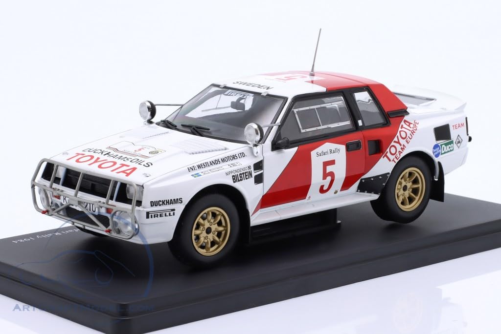 

Toyota Celica Mini Car CELICA Twin Cam Turbo 1984 Safari Rally Winner Thorszelius Blister Pack Product 1/24 #5 Waldegard. [Item]