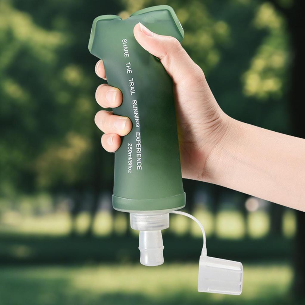 Foldable Water Bottle Soft Portable Leakproof Folding Pouch sports hydration bladderSoft Flask Outdoor Sport Water Bag Kettle