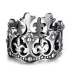 2026 European and American Fashion Retro Crown Ring, Personalized Men's Index Finger Ring Jewelry