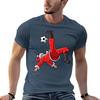 Santa Soccer Shirt Bicycle Kick Santa Claus Funny Xmas Sport Gifts Tshirt Stretch Fabric Comfort Tshirt
