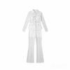 2026 Spring Lace Lapel Suit: European & American Style, Long Sleeve & Pants