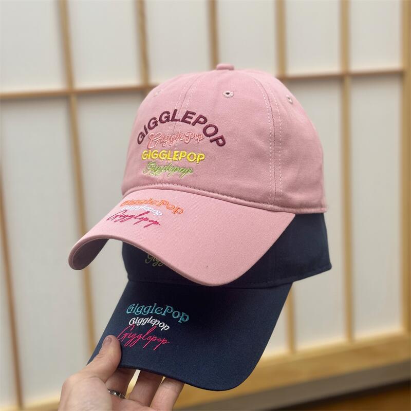 Spring And Summer Color Letter Embroidery Baseball Cap Women'S Fashion Casual Versatile Trend Cap Men