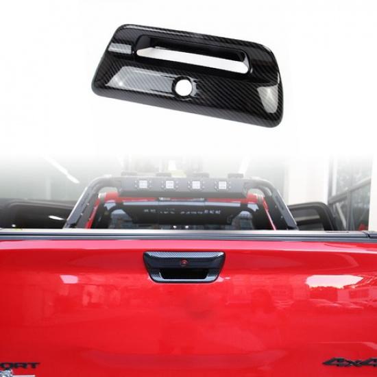 Carbon Fiber Style Car Rear Trunk Door Handle Trim Cover For Dodge Ram -2025