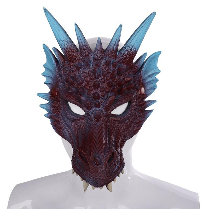 3D Foam PU Dragon Mask Halloween Costume Party Cosplay Mardi Gras Festival Prop