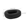Ipetboom Headphone Ear Ear Oval Foam Noise for 100x80mm Pads, Cushions, 2-Pack, Covers, Reduction, Headsets, Office/Gaming, Black,