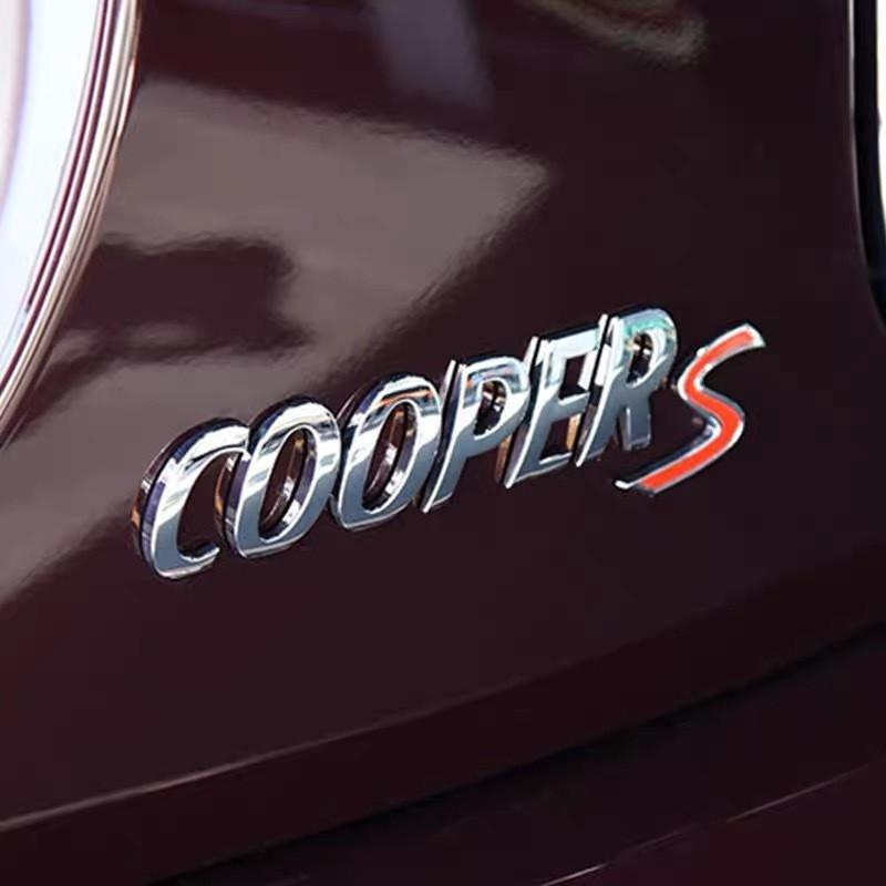 MINI COOPER 3D ABS Cooper S Car Logo Letter Emblem Rear Tail Box Label Four-Wheel Drive Sticker For BMW MINI COOPER