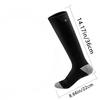 APP Controlled Heated Socks Wireless Heat Unisex Black Pair Rechargeable Adjustable Temperature Smart Long Socks for Outdoor Camping 5000Mah Battery