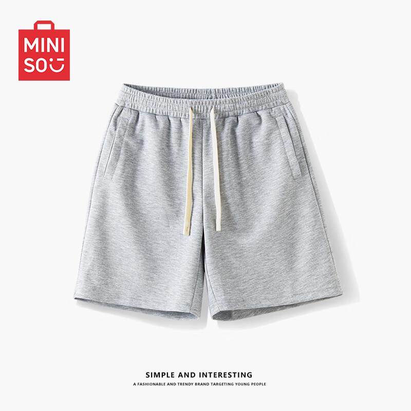 

MINISO Men s Heavyweight Casual Straight Fit Sweat Shorts M