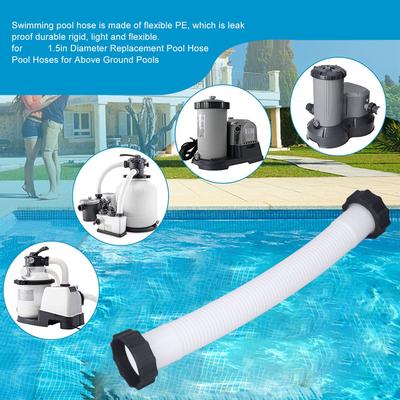 Pool Pump Replacement Hose Pool Pump Replacement Hose for 1.5in Diameter Replacement Pool Hose for Above Ground Pools White
