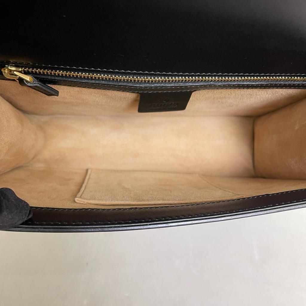 [Pre-Owned] Sylvie Gold Buckle Striped Webbing Thin Shoulder Strap Shoulder Crossbody Handbag Small - Very Good #GBBAFM