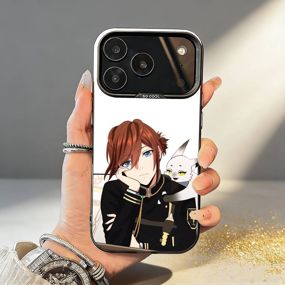 T-The B-Beginning After End Anime Phone Case For iPhone17,16,15,14,13,12,11,Pro,MAX Gray Matte Silicone Black Cover