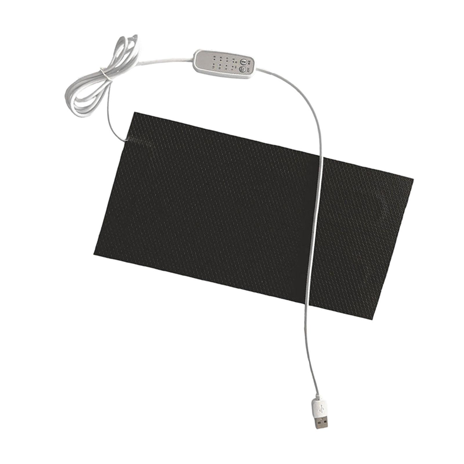 

Reptile Heating Pad Portable Electric Heating Pad USB Reptile Heat Pad Terrarium Heating Mat for Hermit Crab Bird 10x20cm