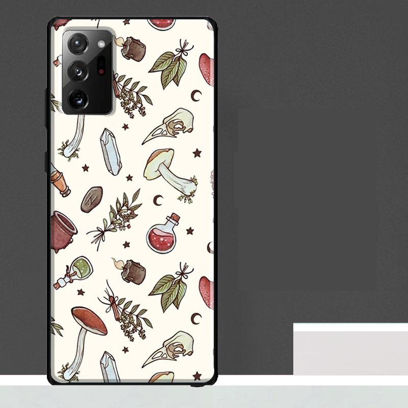 

Коттеджкор Лягушка Гриб Луна Ведьминский Чехол Для Samsung Galaxy S25 Ultra S23 S22 S21 S24 Ultra S9 S10 S20 Plus S25 FE Чехол Для Телефона Galaxy S25Ultra