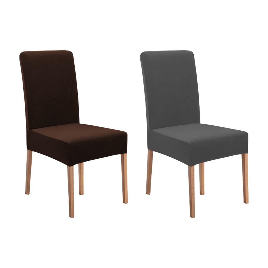4pcs Polyester High Elastic And Breathable Chair Cover For Kitchen Chairs Protective Chair Covers