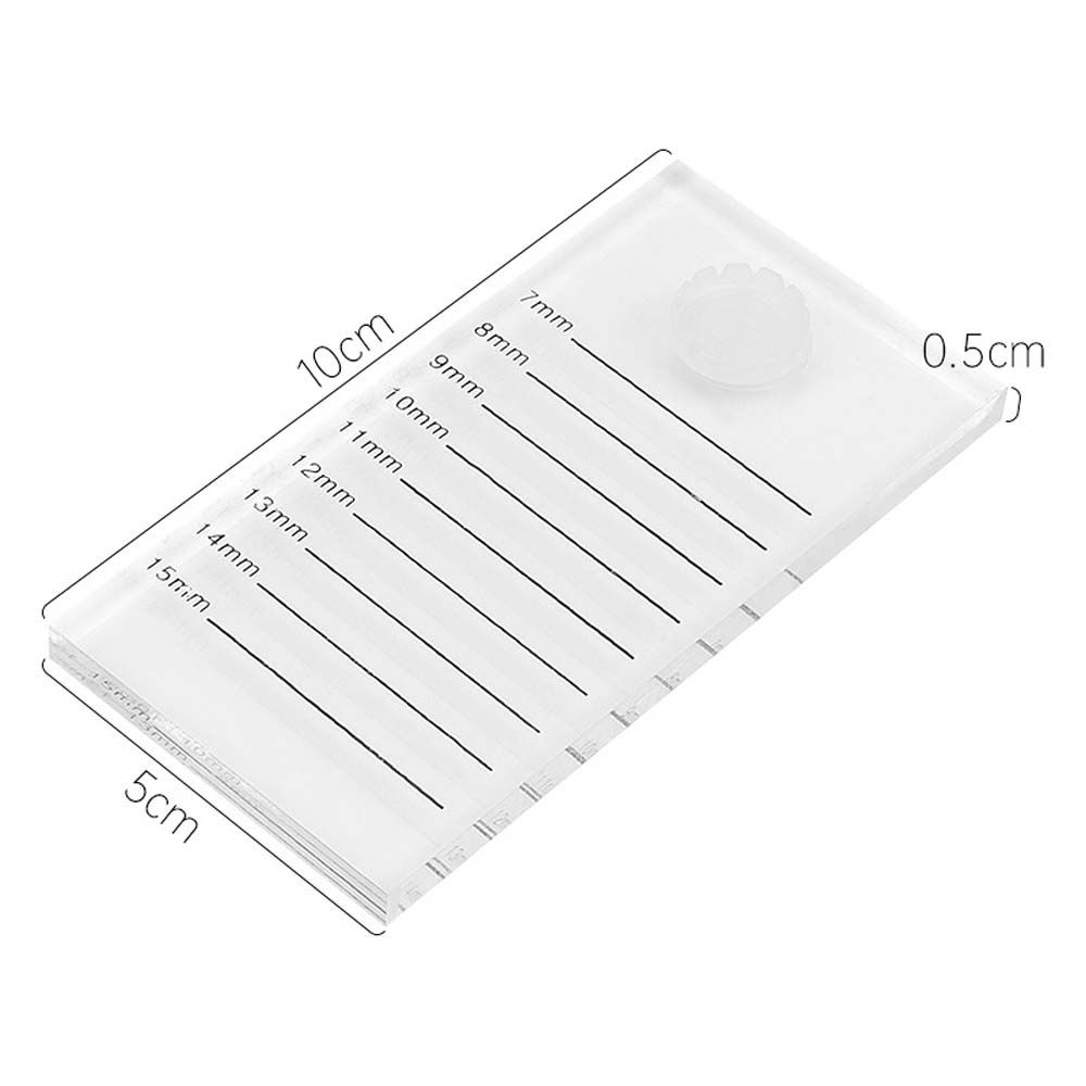 Shelf Lashes Glue Cap False Lash Tile Fake Eyelash Tray Clear Eyelash Plate Lashes Glue Pallet