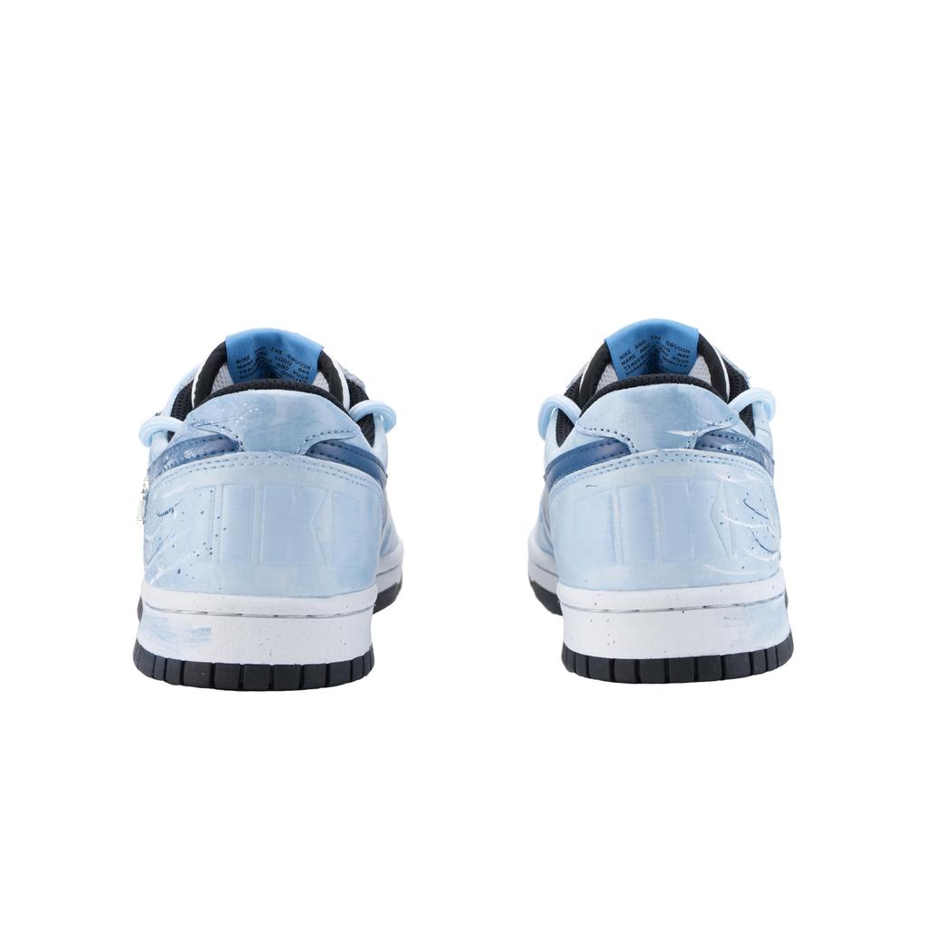 Nike Big Deep Sea Letter Slip Resistant Abrasion Resistant Low Top Skateboard Shoes Men's Blue White 355152-107(Team626-)