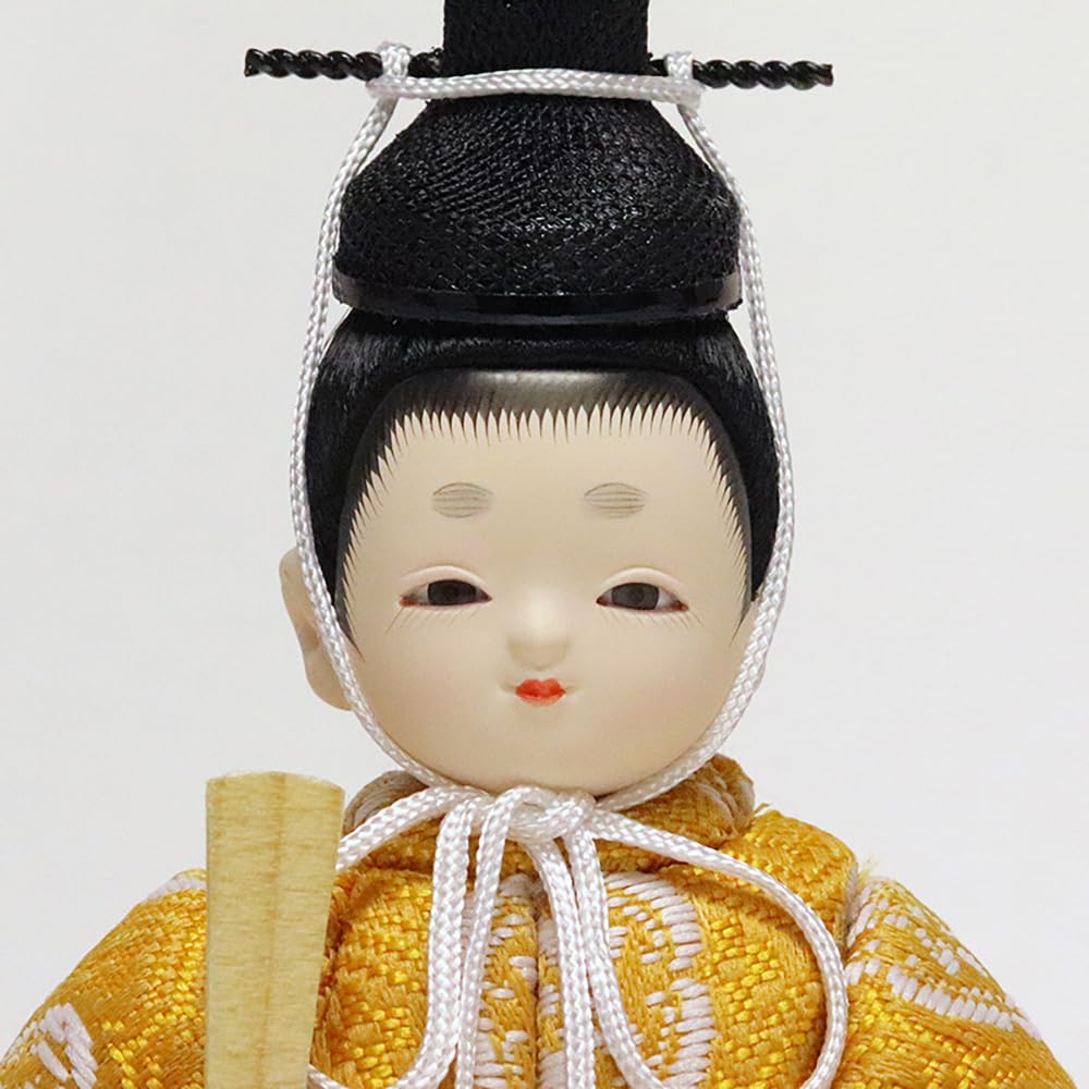 Hina Wooden Doll and with Display Round Folding and Doll, "Kotohoki" "Kotone" Stand, Tray, Screen, Accessories, Natural, KTH-3202C-S2