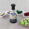 2024 Hand Press Garlic Chopper Multi-Function Manual Onion Cutter Vegetable Chopper Handheld Food Processor Shredder Garlic Mincer Hand Hand