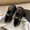 Bow small leather shoes loafers 2025 new autumn and summer college style women's shoes Mary Jane shoes platform single shoes