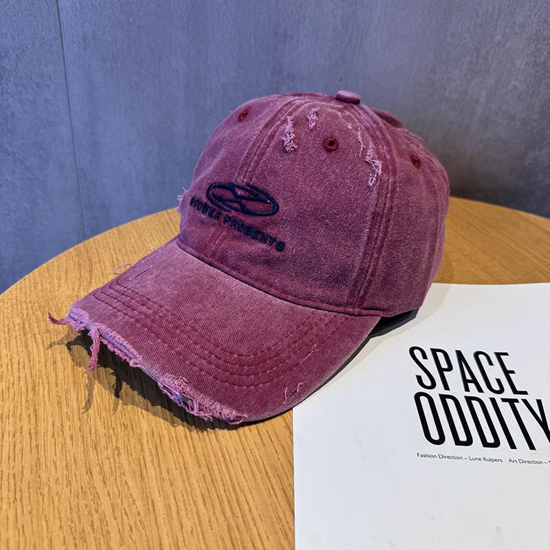Fashion Broken Urban Hole Baseball Cap Women Sun Hat With Material Breathable