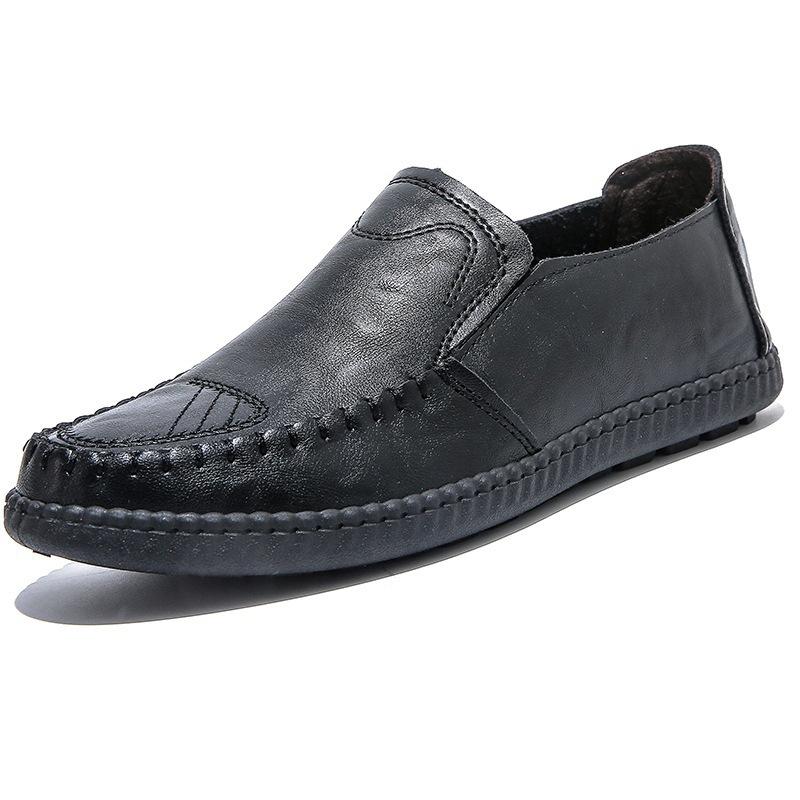 Business Leather Shoes Formal Leather Casual Shoes Sneakers Men Low Sleeve Slip-on Men Shoes Fashion Trend Men Leather Shoes