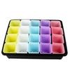 Candy Color Mini Basin Square Flower Pot Succulent Plant Trays DIY Transplant Flowerpot Planters Grow Pot Home Office Decor