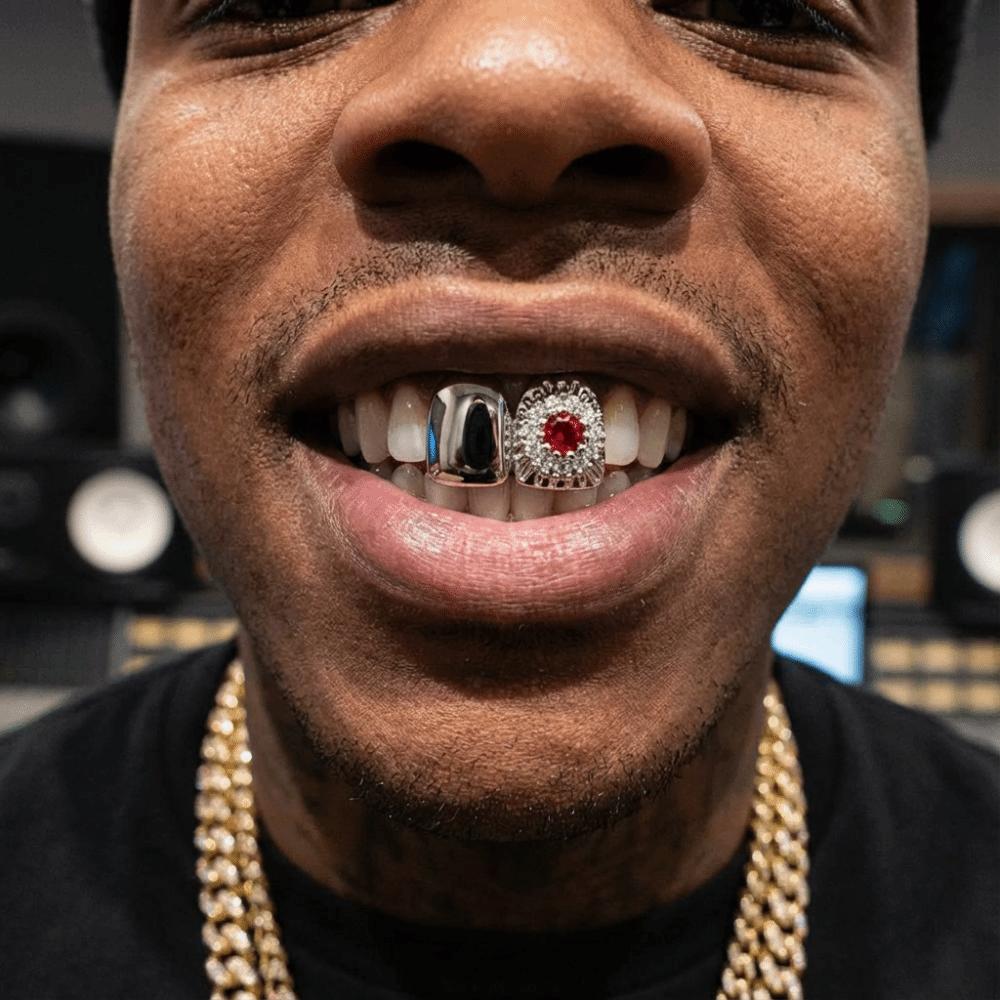 Capsules de Dents Strassées Amovibles Charme Dents Grillz Tendance Hommes Femmes Bijoux Rapper